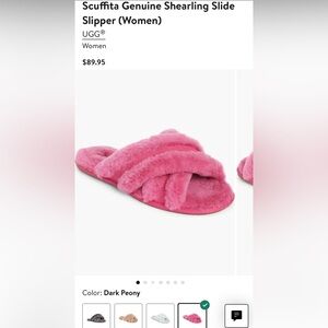 UGG Scuffita Genuine Shearling Slide Slipper, size 7